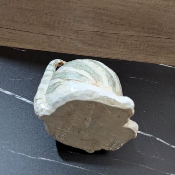 Folk Art Striped Resin Cat Figurine 5.5 Inch Decorative Sculpture Handcrafted Bo - Picture 6 of 8